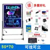Loja de Lousa Pequena Placa de Personagem Luminosa Suporte de Exibição de Cardápio Tipo LED Fluorescente Barraca Placa de Publicidade para Feira Noturna