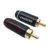King Cobra Febre-Grau Áudio Plug RCA Lótus Tomada RCA Núcleo de Cobre Plug AV Conector de Áudio com Parafusos