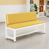 Banco con respaldo blando sillón de peluquería sofá área de espera gimnasio cancha de baloncesto área de descanso banco silla larga mesa de comedor