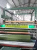 Fábrica Potente de Shandong Tela de Plástico Recubierta de PVC Tela Verde Impermeable Superficie Lisa Lona Tela a Prueba de Tres Cosas
