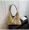 Bolso Estilo Tejido para Mujer 2026 Nuevo Tendencia de Moda Bolso Tote Retro Bolso de Paja Versátil Bolso de Hombro de Gran Capacidad