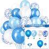 Amazon 35 Piezas Set de Globos Metálicos con Lentejuelas Fiesta Transfronteriza 12 Pulgadas Globos de Confeti Rayados Decoración de Boda