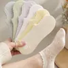 Meias Curtas de Renda Respiráveis de Malha Fina de Verão, Meias Cano Baixo Frescas Vazadas, Meias Femininas Fofas, Meias de Cano Baixo