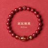 Este año pulsera de arena dorada púrpura pulsera de cuentas de transferencia de cinabrio pulsera puxian de conejo para mujer hombre venta al por mayor una generación de cabello