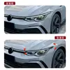 Adecuado para Volkswagen Golf 8, Golf MK8, 8.5, 2020+ ceja de faro delantero pegatina para coche, modificación transfronteriza
