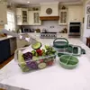 Saladkid Salad Pod Contenedor de Plástico para Ensalada con Tapa de Apertura Lateral, Frasco para Conservar Frescura, Contenedor Sellado