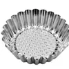 Suministro de Fábrica Molde Grueso de Acero Inoxidable para Tarta de Huevo Molde de Pastel Crisantemo Herramientas para Hornear Taza de Pastel de Encaje