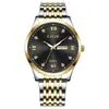 Reloj de Hombre Lige/Lige Business Esfera Grande Simple Resistente al Agua Luminoso Doble Calendario Correa de Acero Reloj de Cuarzo