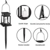 Luz Decorativa de Paisaje para Patio Solar Luz de Vela Solar Luz Amarilla Parpadeante Vela Solar Cable de Cobre Luz de Palacio