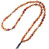 Cadena colgante de cuentas de ágata roja natural, cordón tejido, cadena de suéter de cuentas redondas, collar de jade para hombres y mujeres, venta al por mayor directa