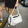 Bolsa de Gimnasio Casual Simple para Entrenamiento para Hombres y Mujeres, Separación Seca y Húmeda, Bolso Cruzado para Viajes al Aire Libre, Bolsa de Equipaje Grande de Moda