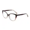 2025 Nuevas Gafas de Ojo de Gato con Bloqueo de Color Sin Receta Monturas de Gafas Antiluz Azul para Mujeres Europeas y Americanas Gafas Vintage de Influencer Transfronterizas