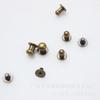 Cabeça de Monge Acessórios de Joalheria DIY 4-12m Cabeça de Monge com Parafuso Bolsa Rebite Cabeça Redonda Nipple Stud Decorativo