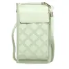 Nova Bolsa para Celular 2024 Feminina Transversal Estilo Coreano Simples Versátil PU Ombro Único Bolsa para Celular Mini Carteira de Moedas para Pescoço