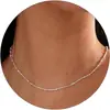 Amazon Cadena de eslabones Flash Transfronteriza Elegante Collar de Corazón Abierto Estrella Abierta Joyería de Moda Trendy para Chicas