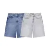 Shorts Jeans Feminino Casual Elegante Slimming Cintura Média Longo Estilo Europeu e Americano Transfronteiriço 2026 Nova Moda 6147125