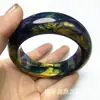 Pulsera Tianxuan de porcelana azul del fabricante, mismo estilo que se ve en Douyin, suministro para transmisión en vivo, pulsera Snow Mountain Chonglou, pulsera luminosa chapada en oro