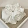 Estilo Coreano Simple Borde Sólido Color Anillo para el Pelo Intestino Grueso Sentido de Alta Calidad Cuerda para el Pelo Atar Accesorios para el Cabello Parte Posterior de la Cabeza Enrollado Cuerda para el Pelo Flor para la Cabeza