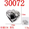 Simples Versátil Doce Cool Moda Coração Colorido Strass Pingente DIY Artesanal Joias Pulseira Colar Pingente Acessórios Materiais