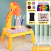 Mesa de Dibujo Proyectada para Juguete Infantil de Ciervo, Mesa de Dibujo para Pintar Graffiti con Proyección, Mesa de Dibujo Deslizante para Iluminación y Educación Temprana