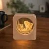 Luz de Noche de Cristal Souvenir Creativo de Cristal Adornos de Escritorio Lámpara de Mesita de Noche Puesto de Manualidades Regalos para Estudiantes y Maestros