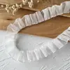 Accesorios con Adorno de Encaje Materiales DIY Decoración Ropa de Muñeca Cinta Volantes Pliegues Soporte Hecho a Mano Abanico