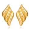 Aretes de Acero Inoxidable Simples de Alta Gama Estilo Coreano Transfronterizo para Mujer Aretes Electrochapados de Alas Joyería para Hombre Fabricante Mayorista de Yiwu
