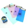 10 A4/A5/B6/A6 carpeta portapapeles de plástico translúcido para escribir, orden, mantel individual, soporte para boletos