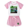Conjunto de Roupas de Verão Novo 2026 para Crianças, Meninos e Meninas, Hot Pants, Camisetas de Manga Curta, Shorts, Conjunto Casual Esportivo de Duas Peças para Crianças