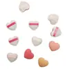 Almofada de Ar de Marshmallow em Formato de Coração Transfronteiriça, Leve, Compacta, Portátil, Colorida, Vibrante, Amiga da Pele, Sedosa, Macia e Sem Pó