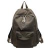 Mochila Mochila Escolar Masculina Estilo Japonés Secundaria Preparatoria Estudiante Universitario Masculino Gran Capacidad Color Puro Simple Bolsa para Computadora Mochila 2025