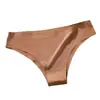 Comercio Exterior Europeo y Americano Tanga de Seda de Hielo Calzones para Mujer Rayados de Tiro Bajo T-Back Sexy Puro Deseo Calzones Eróticos
