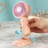 Nuevo Ventilador Portátil de Verano para Viajes al Aire Libre, Pequeño, con Base, Carga USB, Ventilador de Mano Portátil