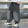 Jeans de Primavera y Otoño para Niños 2026 Nuevo Estilo Otoño Pantalones Rectos con Pedrería Pantalones Largos Elegantes Holgados de Moda para Niños