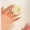 Flor de Cuello de Satén, el Mismo Estilo que el Gargantilla de Flor Tridimensional de la Bloguera Coreana, Accesorio de Collar de Flor de Rosa