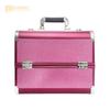 Caja de Herramientas Multicapa, Caja Portátil de Aleación de Aluminio de Doble Apertura de Gama Alta para Maquillaje, Arte de Uñas, Bordado, Belleza y Salón de Peluquería Caja de Almacenamiento de Viaje