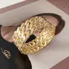 Pulsera de Diseño de Correa de Doble Capa para Mujer Lujo Ligero Exquisita Nicho Moda Estilo Frío Anillo de Brazo Estilo Francés Europeo y Americano Pulsera de Personalidad