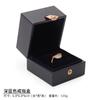 Caja de joyería de fábrica para anillos, pendientes colgantes de cuero, caja de joyería, pulsera de jade blanco, caja de embalaje para pulseras