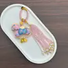 Produto AcabadoEnriqueça Imediatamente Brocado de Seda Totalmente Feito à Mão Pequeno Cavalo Pingente Charme para Bolsa Charme para Carro Dupla Face Ornamento de Franja da Sorte e Prosperidade