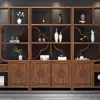 Nuevo mueble de tesoros múltiples estilo chino para sala de estar, mueble de tesoros múltiples de madera maciza, vitrina a juego para cama Luo Han
