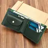 Nueva Cartera de Cuero de Vaca de Capa Superior de Comercio Exterior Simple Versátil Cartera de Cuero Crazy Horse Moda Retro para Hombre Monedero Portátil