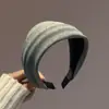Diadema Retro de Ala Ancha Nueva para Otoño e Invierno 2025 Nuevo Pasador Corona Alta Diadema Antideslizante para Lavarse la Cara para Cubrir el Cabello Gris Accesorio para el Cabello