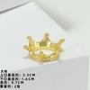 Corona de Cabeza de Oso Violenta Accesorios para Cabeza de Muñeca DIY Aleación de Zinc Mini Adorno de Corona 3D Decoración de Punta de Bolígrafo