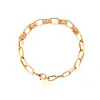 Pulsera de Cadena Geométrica de Circonita Transfronteriza Europea y Americana Simple de Moda Joker Pulsera Lujo Ligero Joyería de Gama Alta Venta al por Mayor para Mujeres
