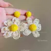 Estilo Vacaciones en la Playa~Aretes de Borla de Concha y Estrella de Mar, Diseño Retro de Nicho, Únicos, Dulces, Delicados y Hermosos Aretes