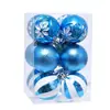 Nova bola de Natal pintada à mão com formato especial, decoração de Natal de plástico galvanizado, pingente, bolas de Natal