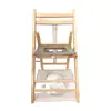 Silla de tocador de madera maciza para ancianos, Taburete de tocador de madera para mujeres embarazadas, Silla de inodoro portátil simple para uso en el hogar por ancianos