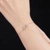 Pulsera de Herradura del Mismo Estilo Transmitida en Vivo para Mujer, Micro-Incrustada con Diamantes, Moderna, Sencilla, Joyería Versátil, Venta al Por Mayor de Fábrica, Moda Geométrica