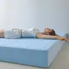 Lençol de Cama Impermeável Peça Única à Prova de Urina à Prova de Pelo de Gato Artefato Protetor de Colchão Lençol com Elástico de Cobertura Total Cobertura de Cama