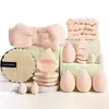 Set de 20 Piezas de Herramientas de Maquillaje Herramientas de Belleza Banda para el Cabello de Franela Esponja para Polvos Suave Agradable para la Piel Set de Beauty Blender